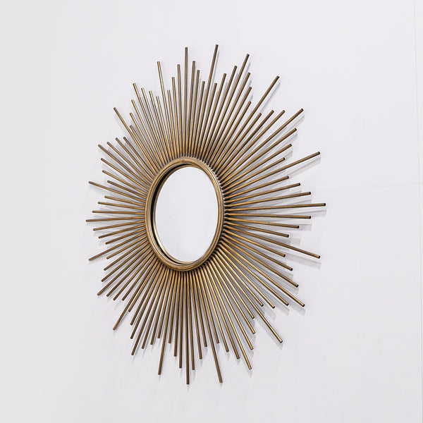 IMPORT COLLECTION / 'SOLEIL' GOLD IRON MIRROR