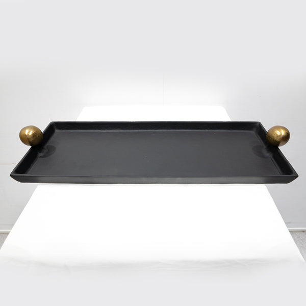 IMPORT COLLECTION / GOLD BALL HANDLE TRAY