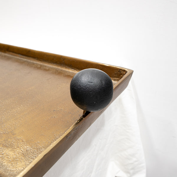 IMPORT COLLECTION / GOLD TRAY BLACK BALL HANDLE