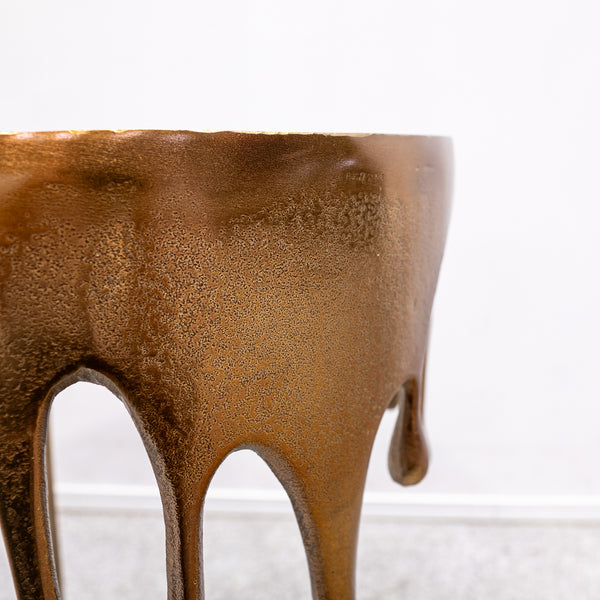 IMPORT COLLECTION / ‘DRIP’ GOLD SIDE TABLE