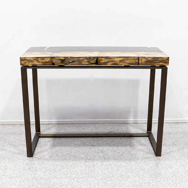 IMPORT COLLECTION / ‘MANAMA’ PETRIFIED WOOD WALL TABLE