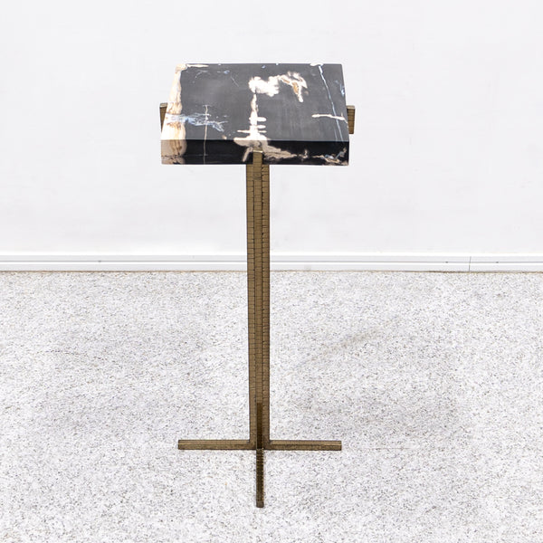 IMPORT COLLECTION / ‘MANAMA’ PETRIFIED WOOD DRINK TABLE