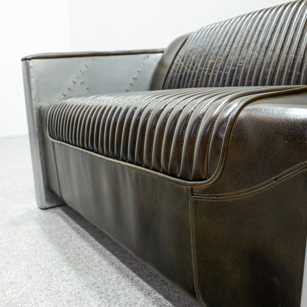 Vintage leather sofa 2P