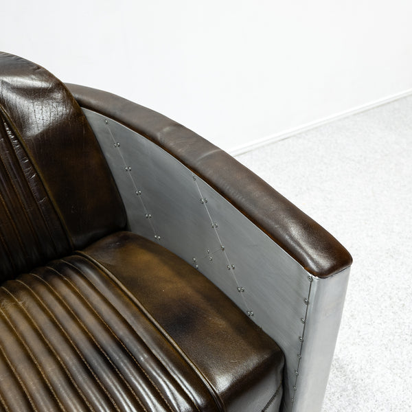 Vintage leather sofa 2P