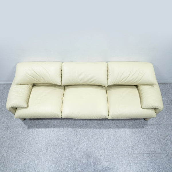 Cassina / 675 MARALUNGA 3P WHITE LEATHER