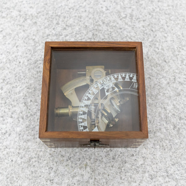 AUTHENTIC MODELS / Bronze Pocket sextant,sextant in Case